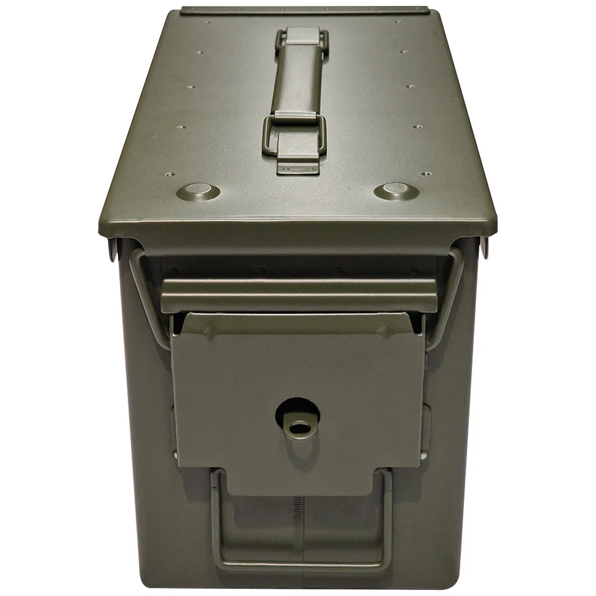 NATO M2A1 50 Cal Steel Ammo Box Olive Green - New