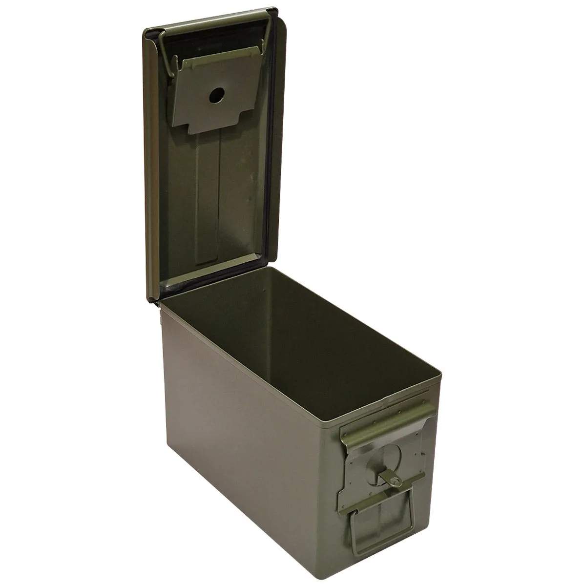 NATO M2A1 50 Cal Steel Ammo Box Olive Green - New