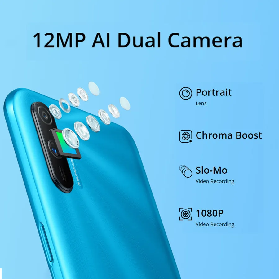 OPPO Realme C3 4G Smartphone Helio G70 Octa-core 2.0GHz Android 10 6.5 inches Triple Camera Global Version blue