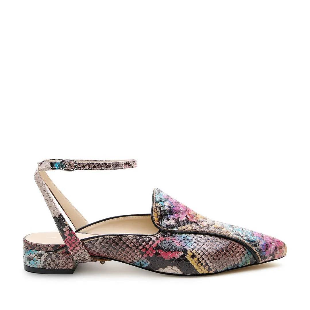 Painted Snake Pointed Loafer   Marilyn Strap