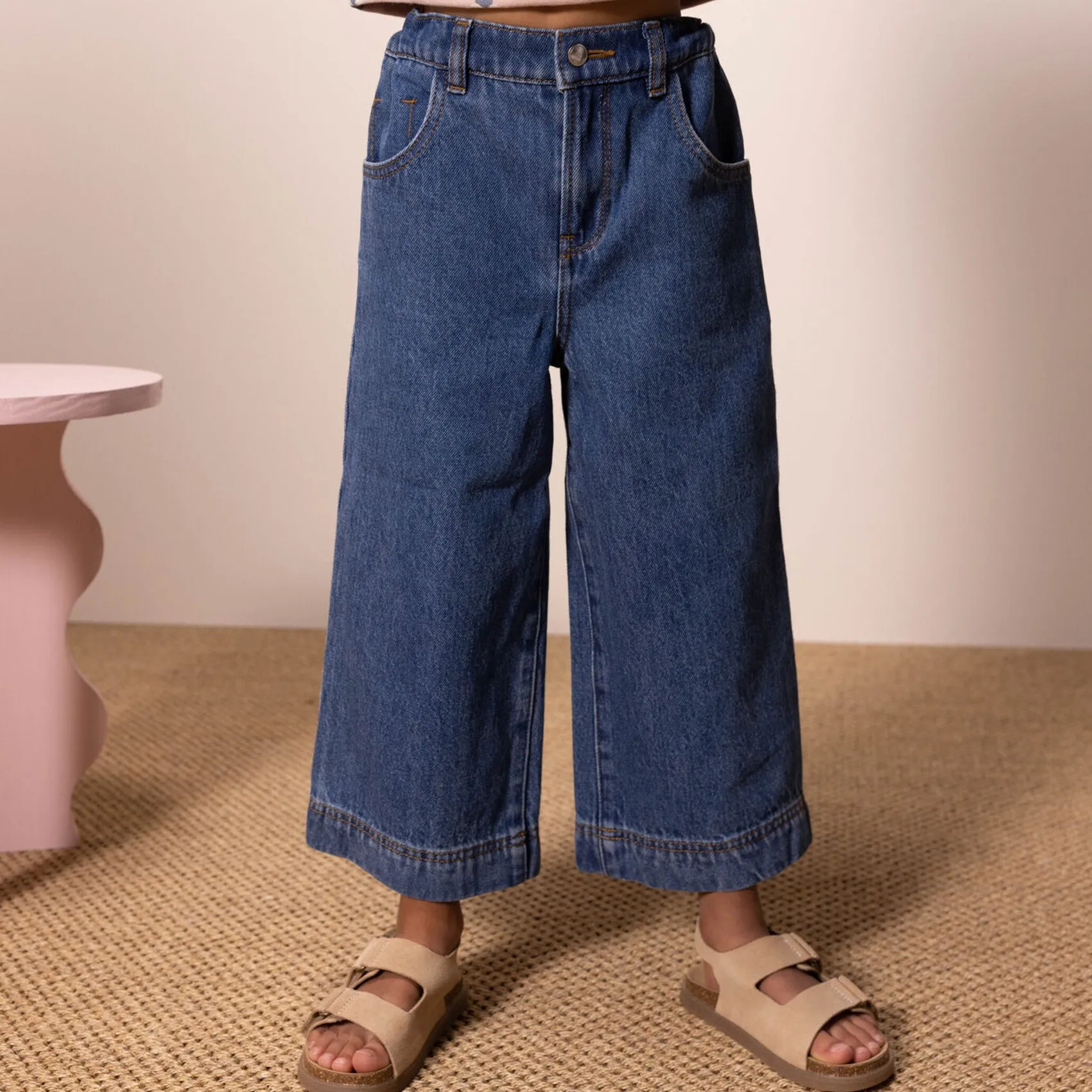 Pantaloni in denim 100% eco friendly bambina