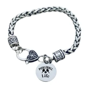 Pickleball Life Charm Bracelet