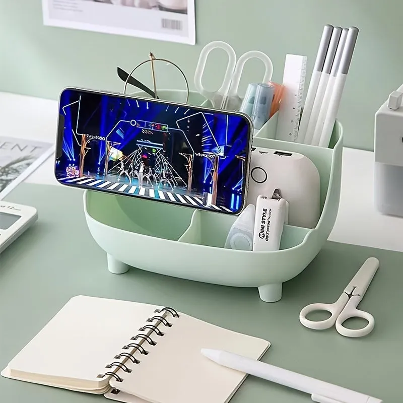 Pig-Shaped Pen Holder for Boys' Desk Organization