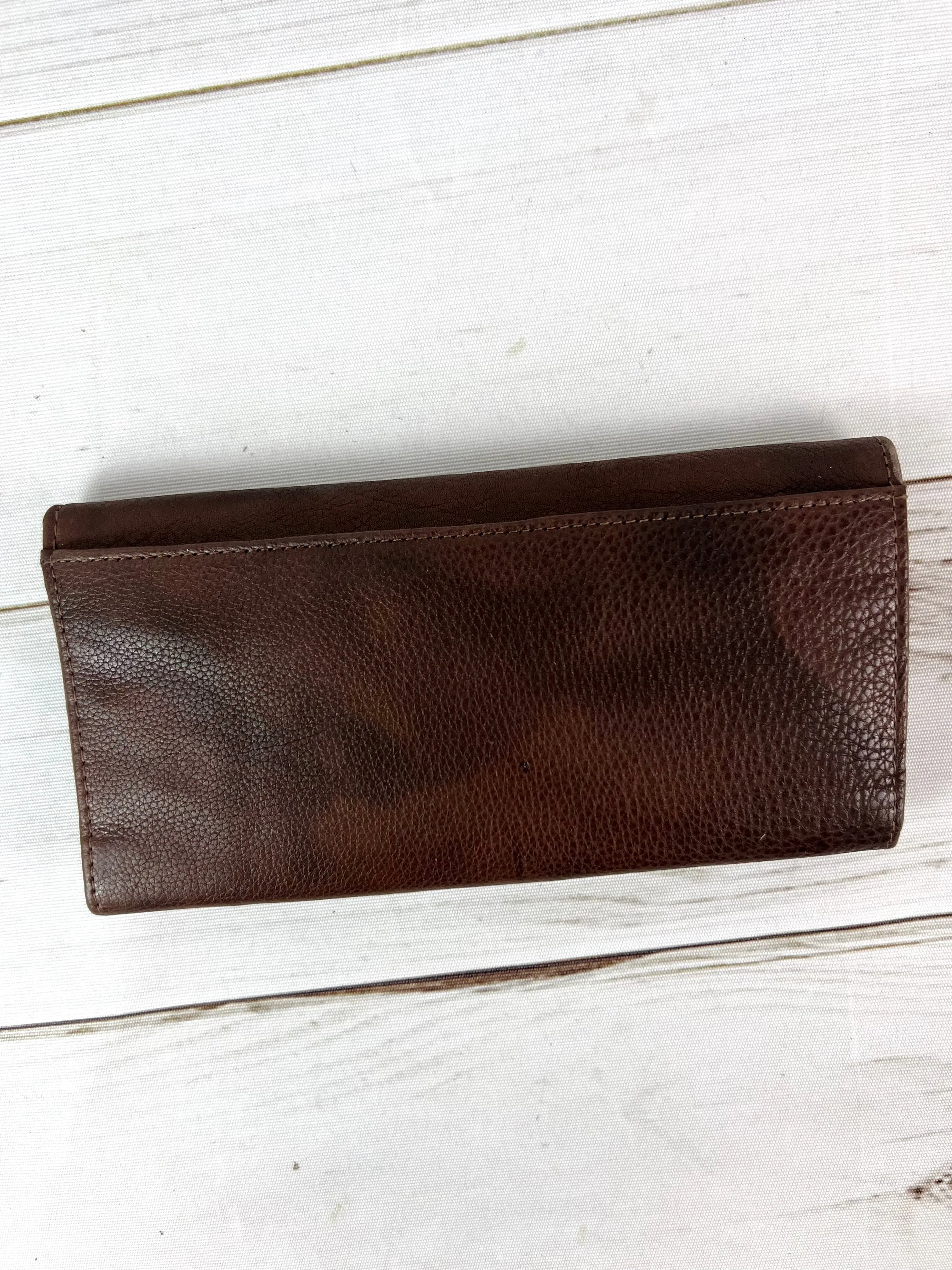Powell Tooled Sunflower White Feather Wallet