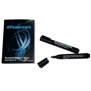 Powermark Budget Permanent Marker Pen Black
