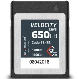 Promaster Velocity CFexpress Type B 650GB Cine Card