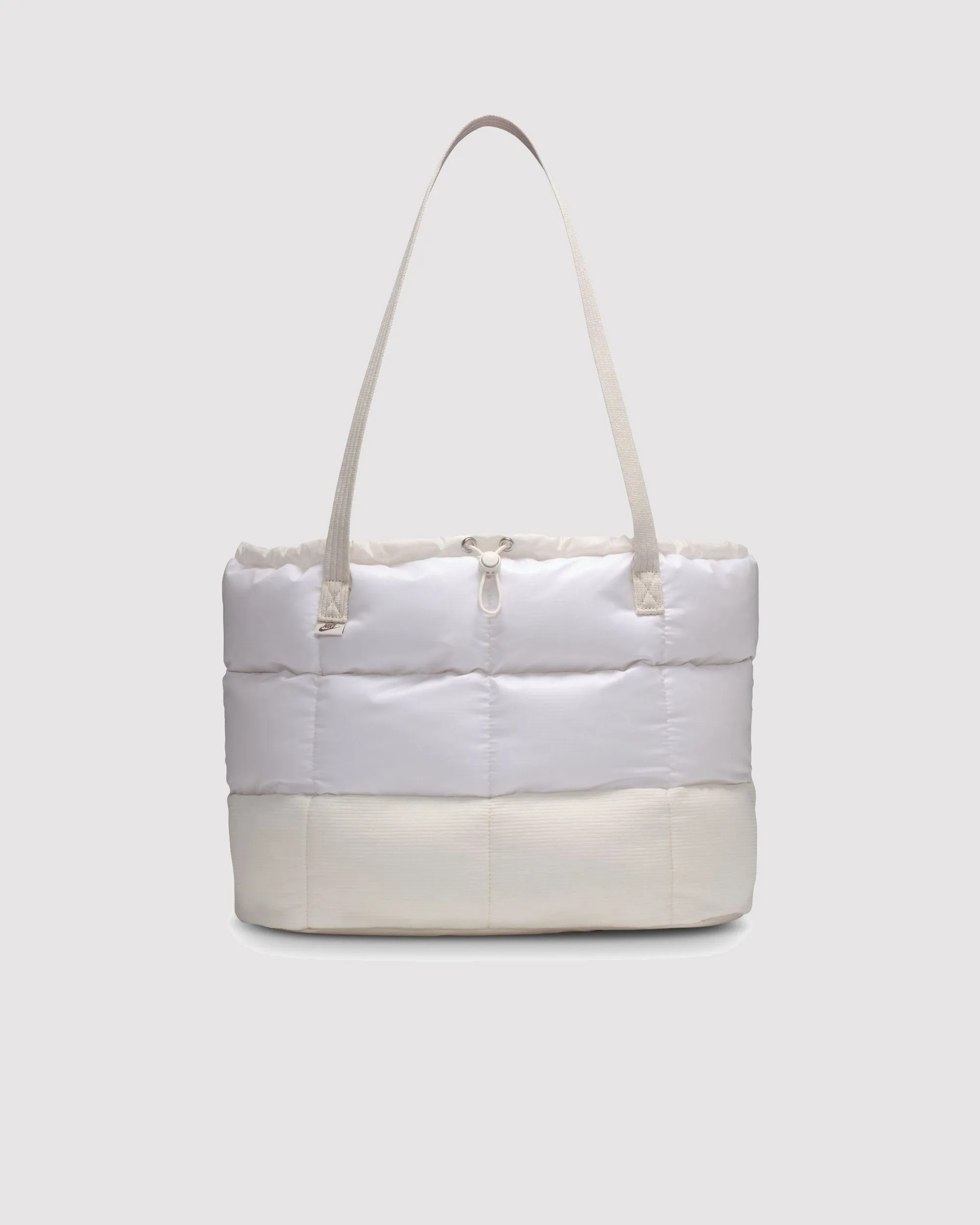 PUFFLE TOTE BAG "LT OREWOOD BRN"