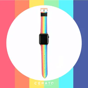 Rainbow Leather Apple Watch Band 38mm - 40mm