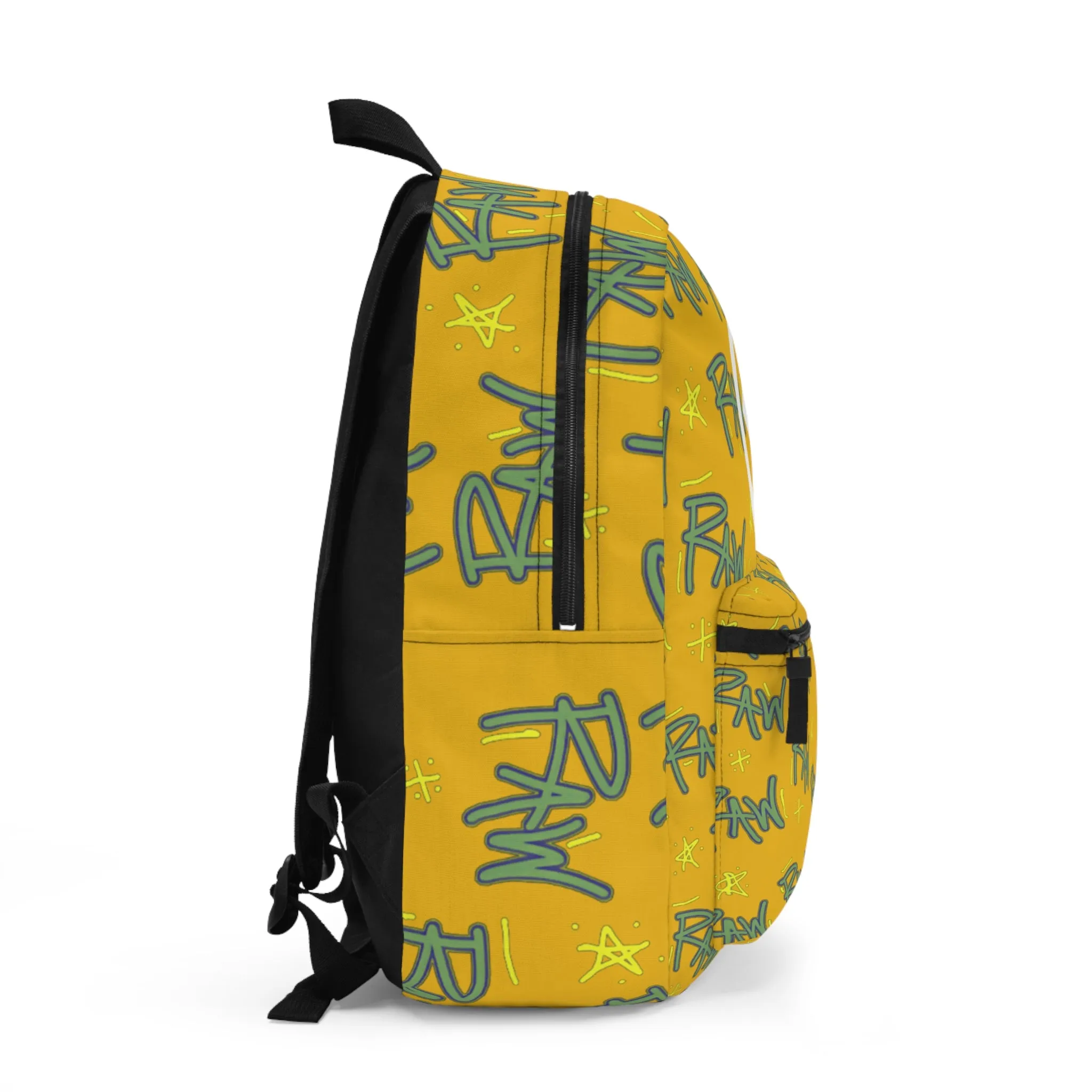 Raw Sushi "raw script" BackPack yellow