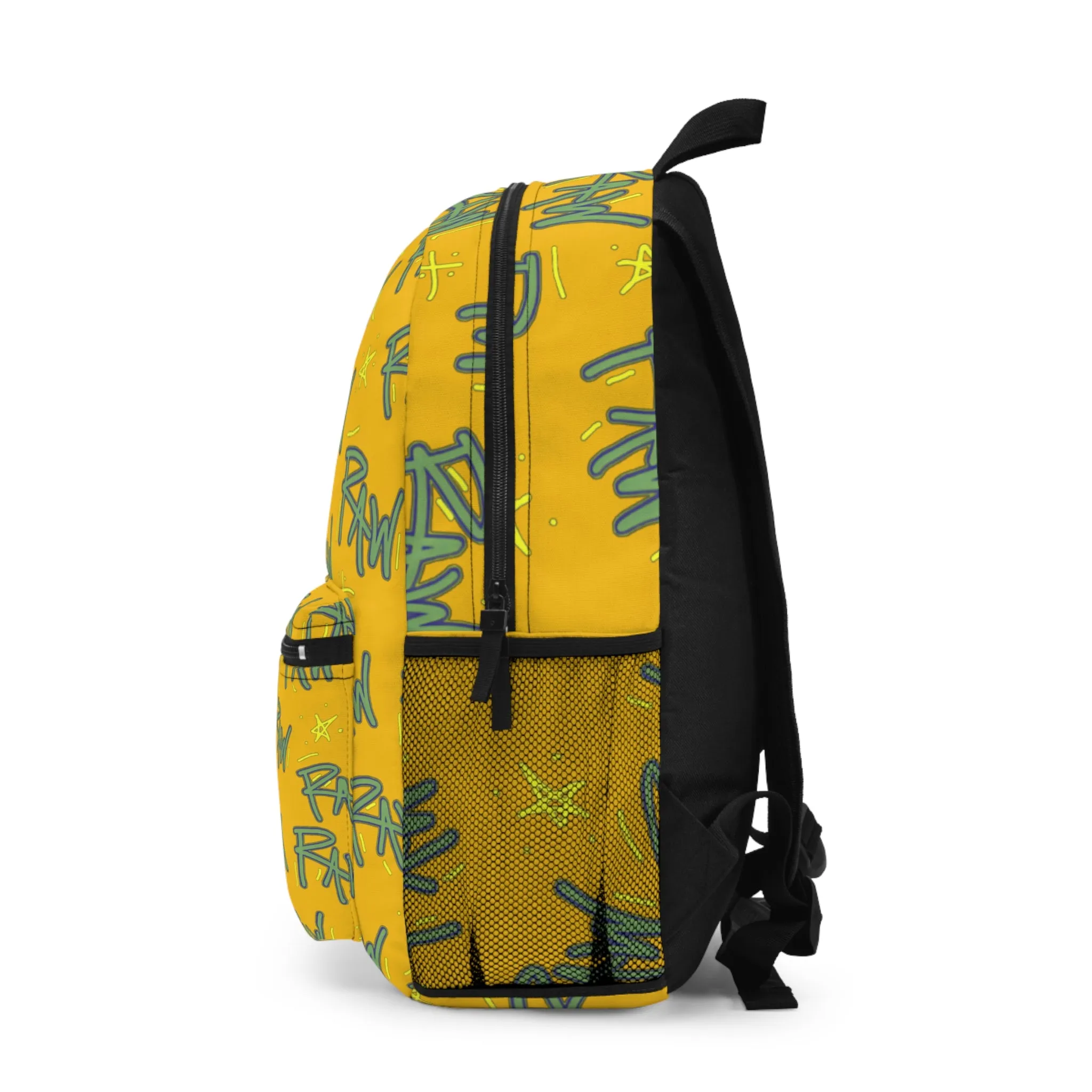 Raw Sushi "raw script" BackPack yellow