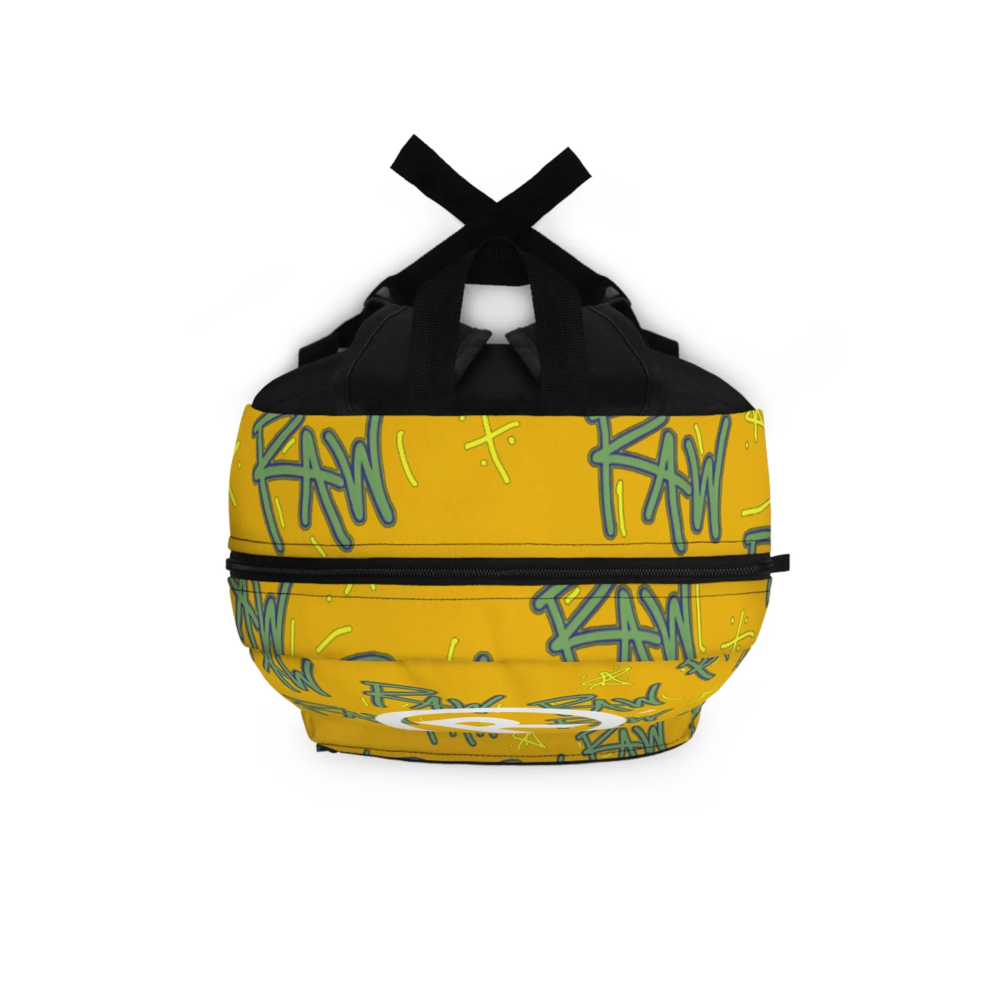 Raw Sushi "raw script" BackPack yellow