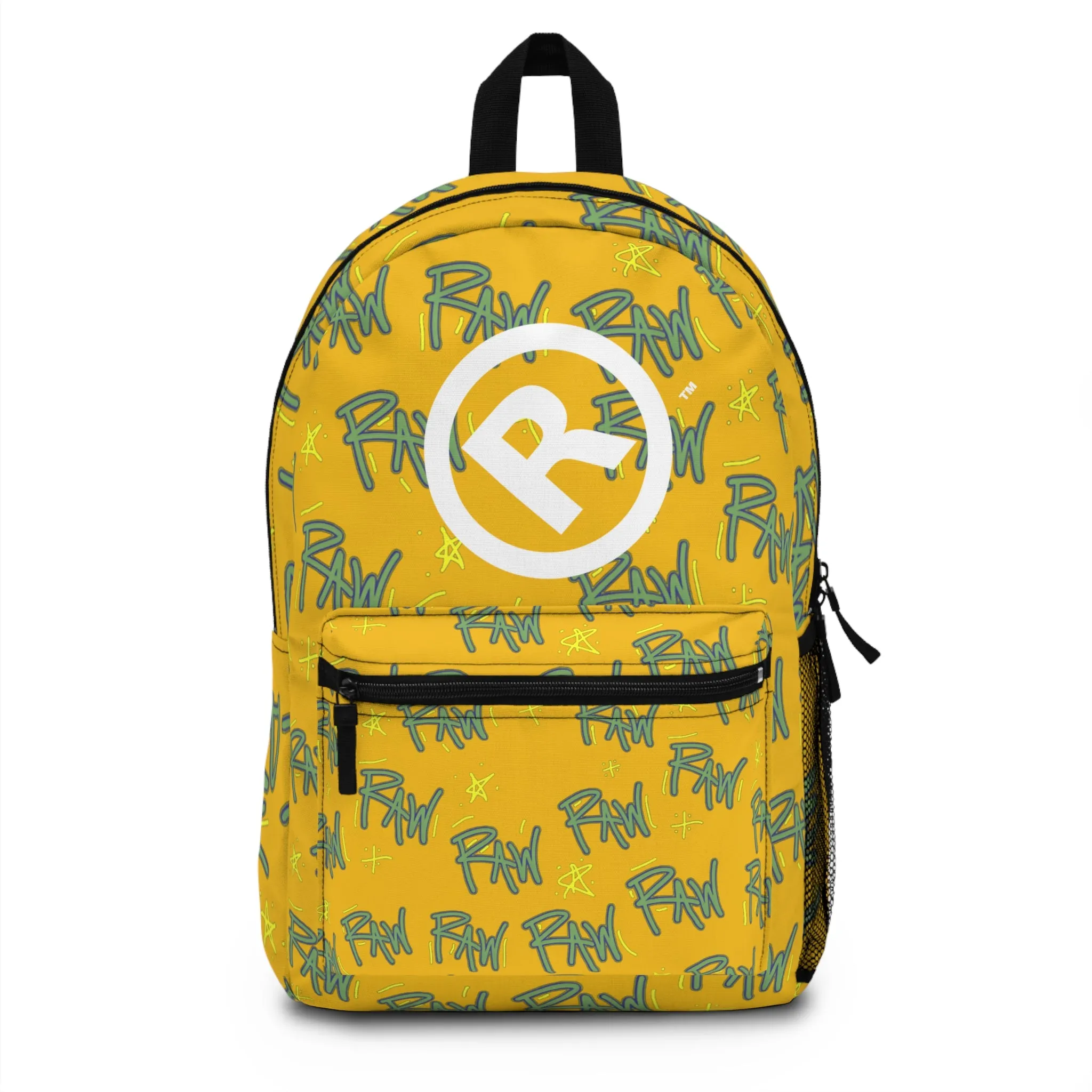 Raw Sushi "raw script" BackPack yellow