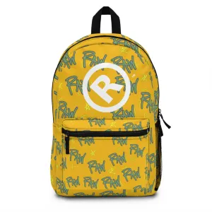 Raw Sushi "raw script" BackPack yellow