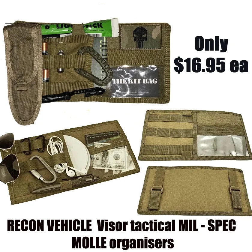 Recon GS2 Universal MOLLE Car Visor tactical organiser