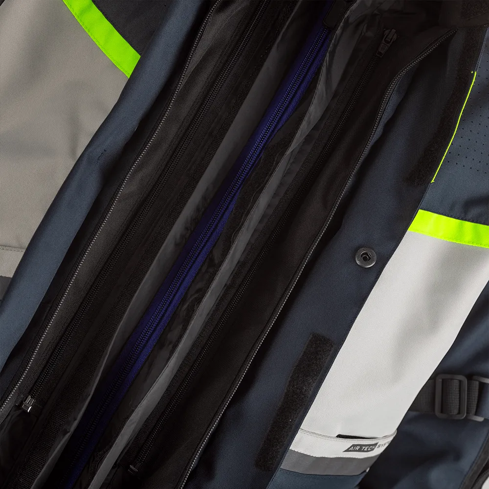 RST MAVERICK CE TEXTILE JACKET [BLUE/FLO YELLOW]