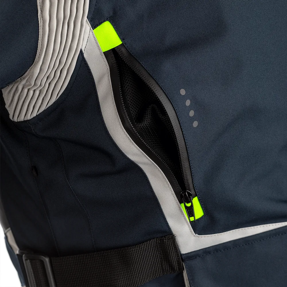 RST MAVERICK CE TEXTILE JACKET [BLUE/FLO YELLOW]