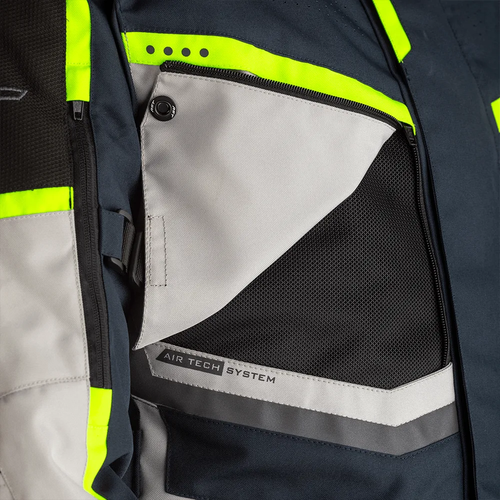 RST MAVERICK CE TEXTILE JACKET [BLUE/FLO YELLOW]