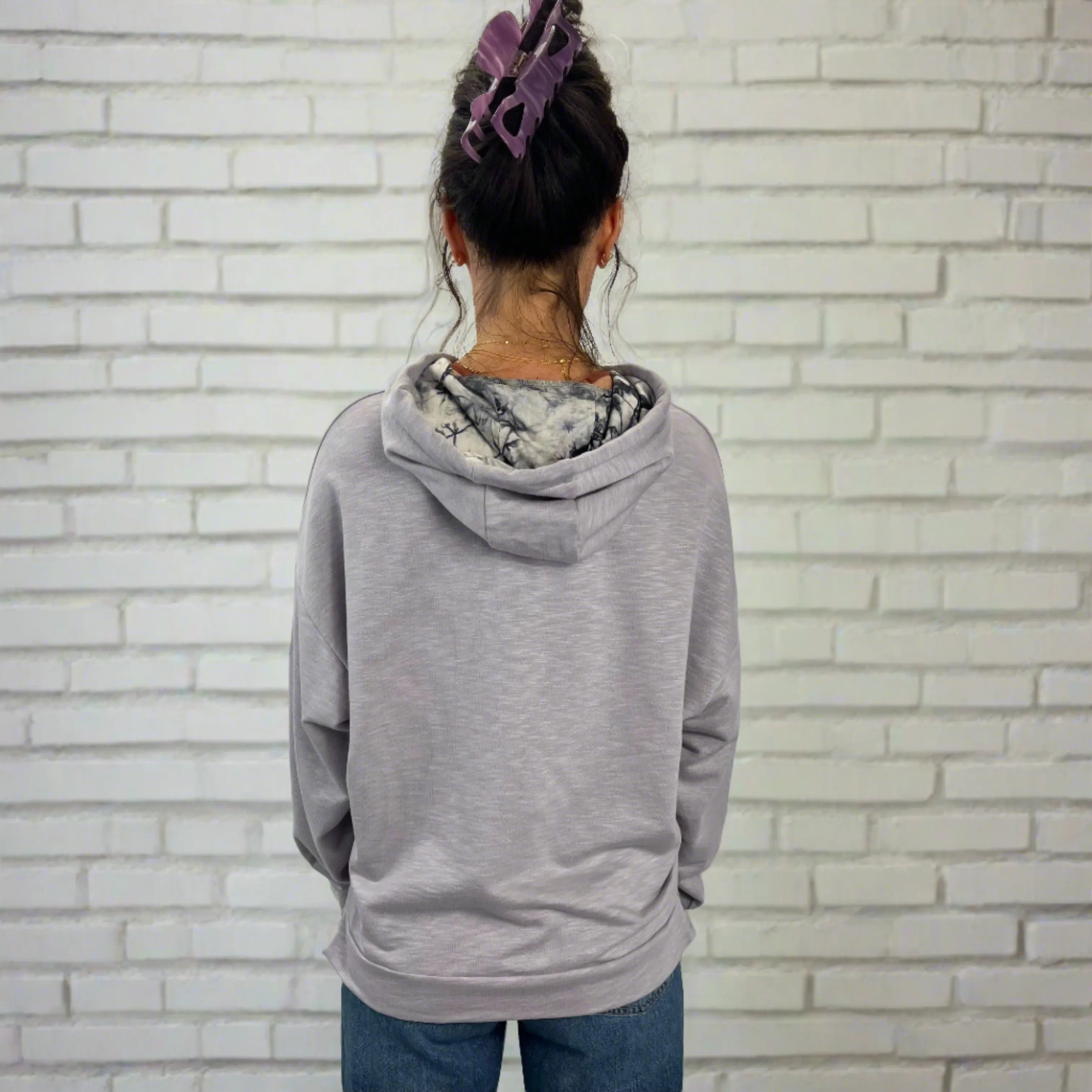 Sea Breeze Hoodie-Lilac