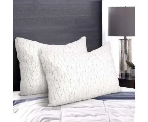 Set of 2 Rayon King Memory Foam Pillow