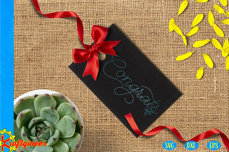 Single Line Congrats Card