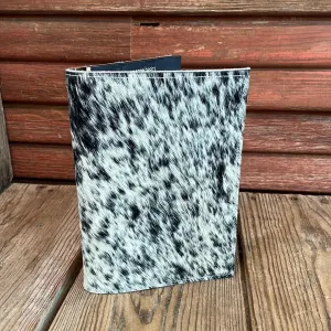 Small Notepad Cover - Black & White w/ No Embossed