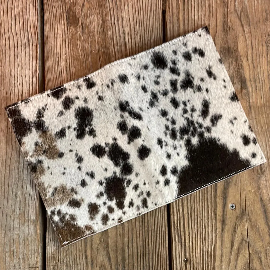 Small Notepad Cover - Black & White w/ No Embossed
