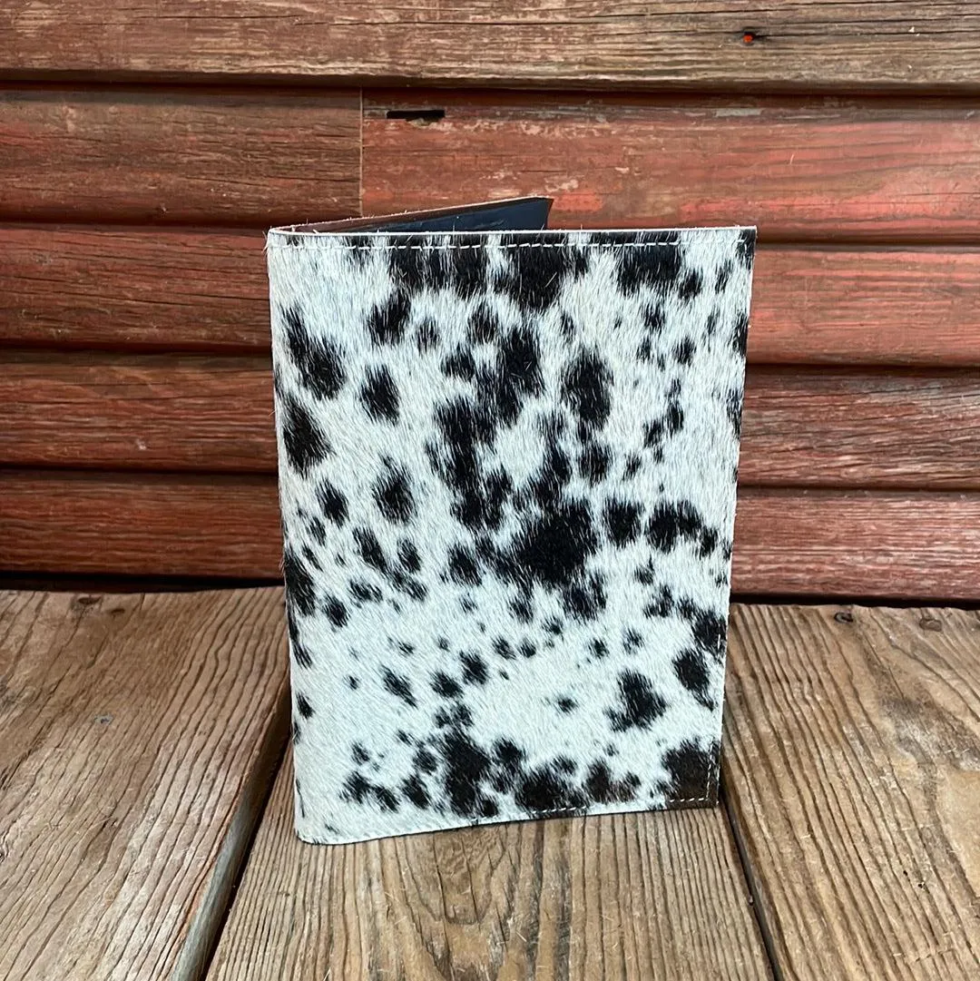 Small Notepad Cover - Black & White w/ No Embossed