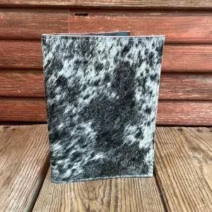 Small Notepad Cover - Black & White w/ No Embossed