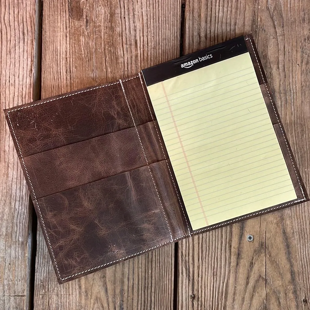 Small Notepad Cover - Black & White w/ No Embossed