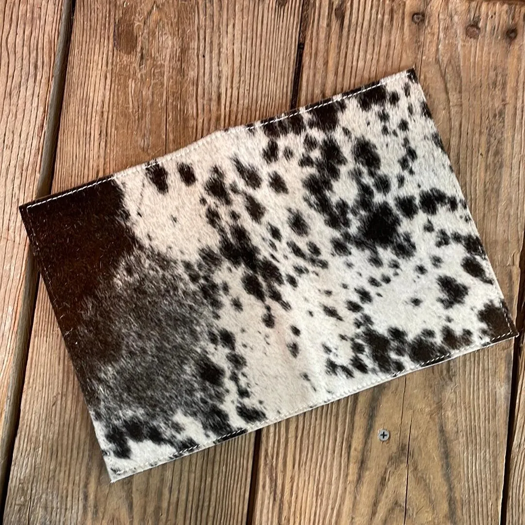 Small Notepad Cover - Black & White w/ No Embossed