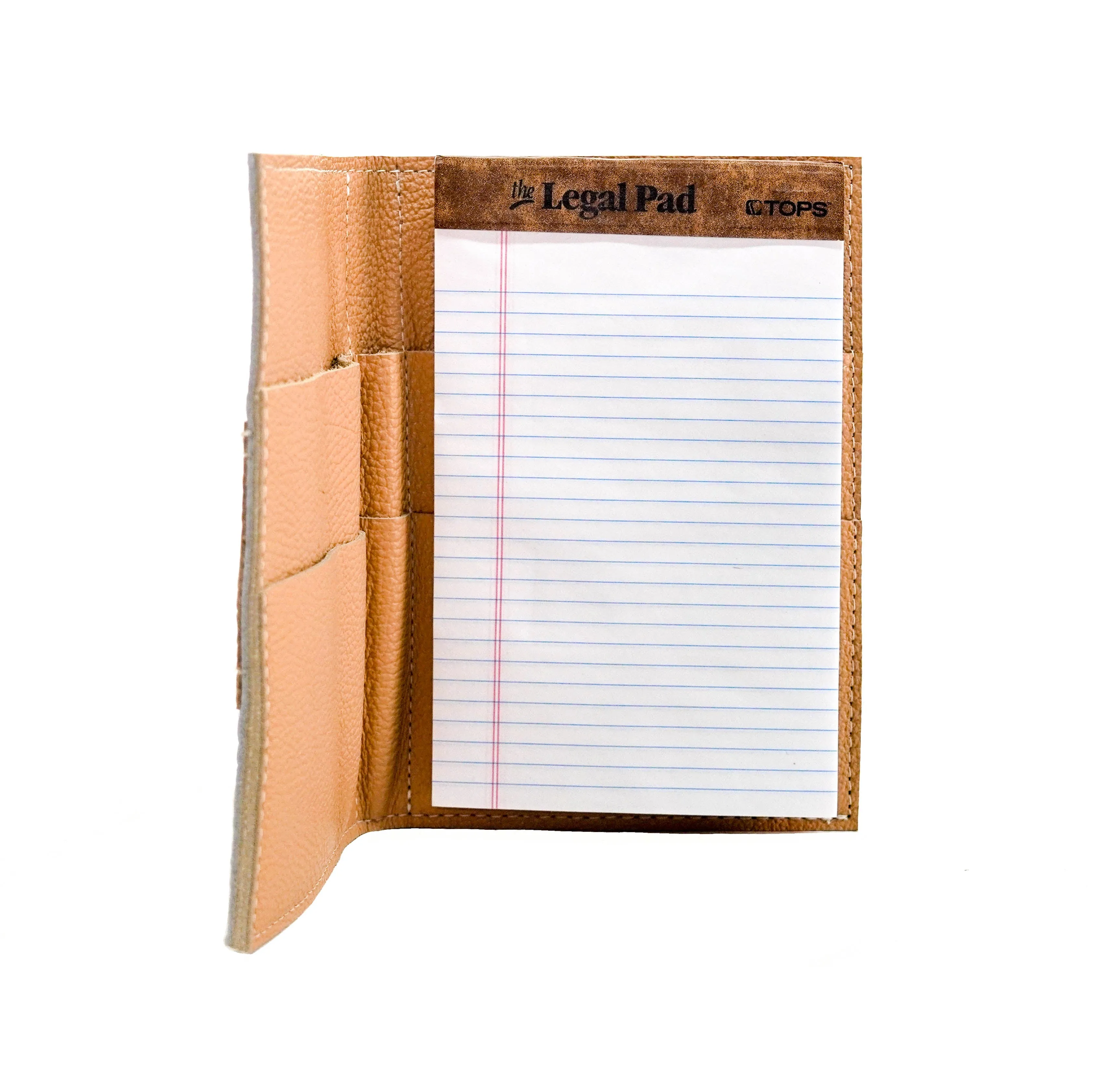 Small Notepad Cover - Brindle w/ Gold Ivory Tool