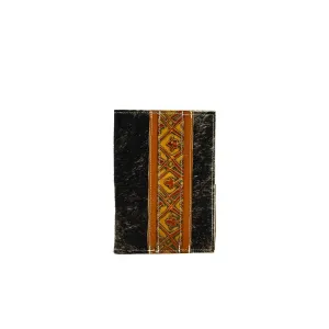Small Notepad Cover - Dark Brindle w/ Chocolate Denver Tool