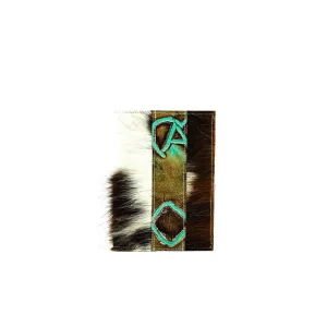 Small Notepad Cover - Tricolor w/ Turquoise Brands