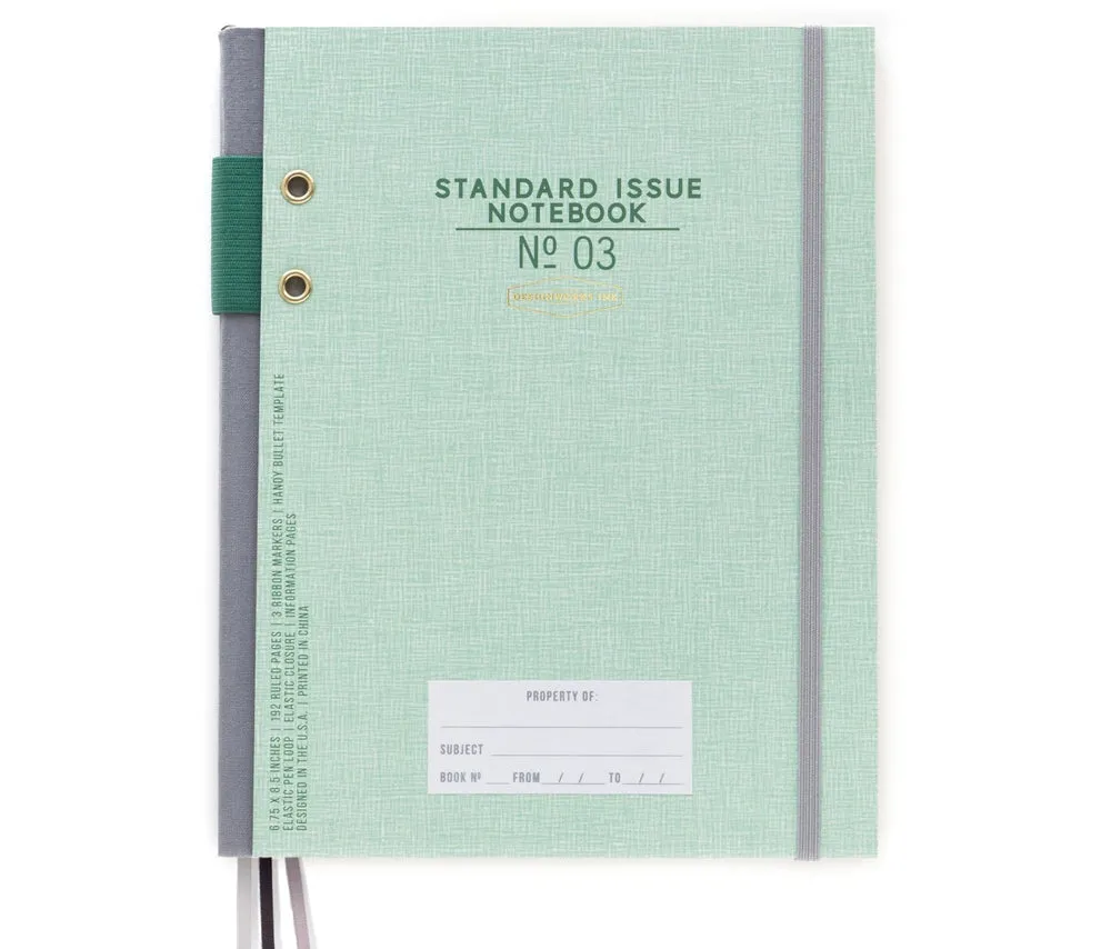 Standard Issue Project Notebook #3 - Green