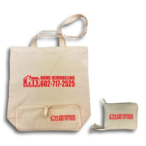 Stock Calico Fold Up Bag(SCB-23D)