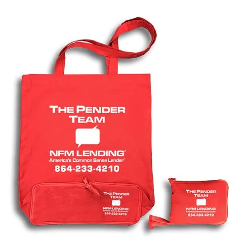 Stock Calico Fold Up Bag(SCB-23D)
