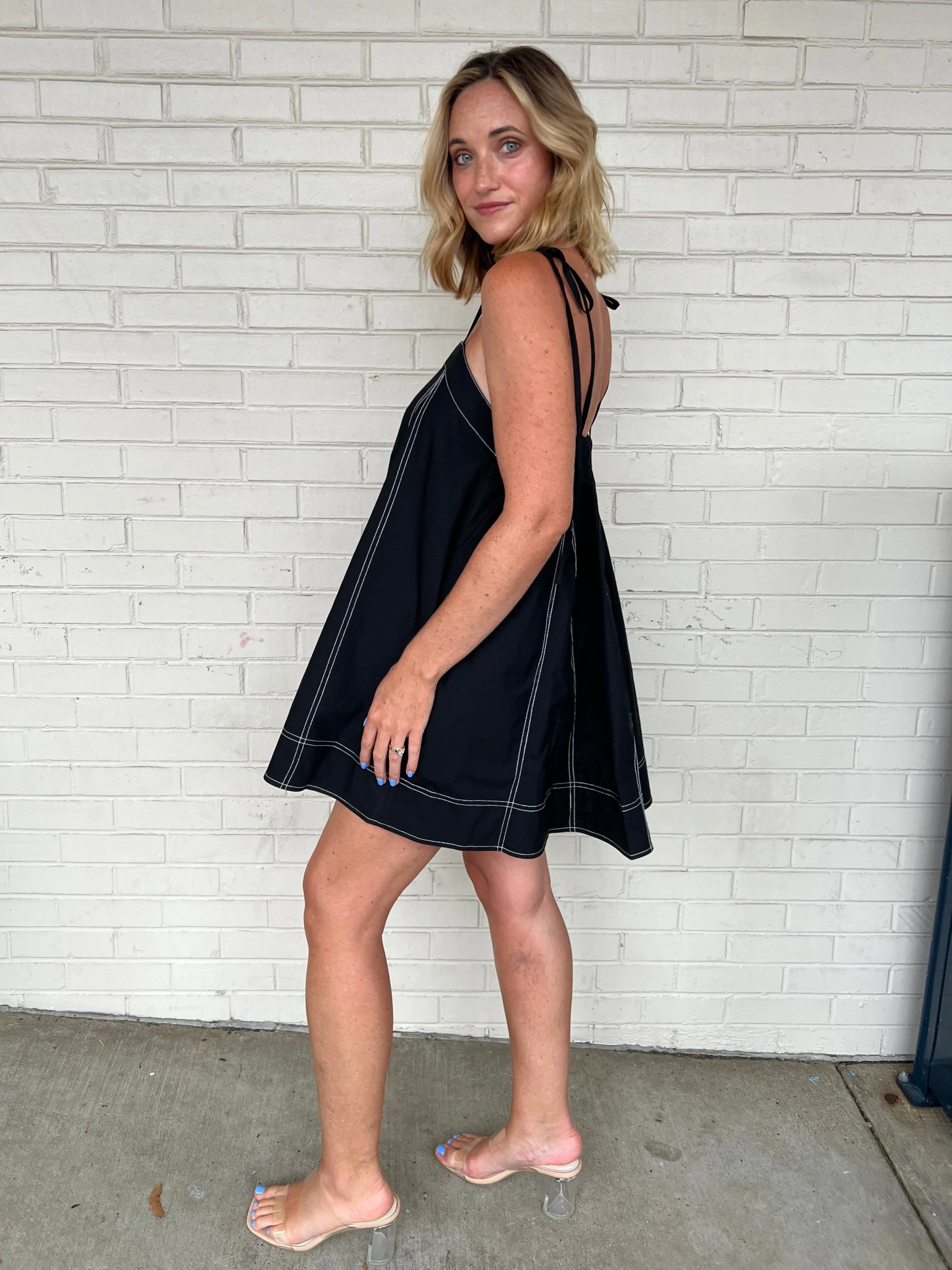 Trust Your Instincts Adjustable Strap Dress