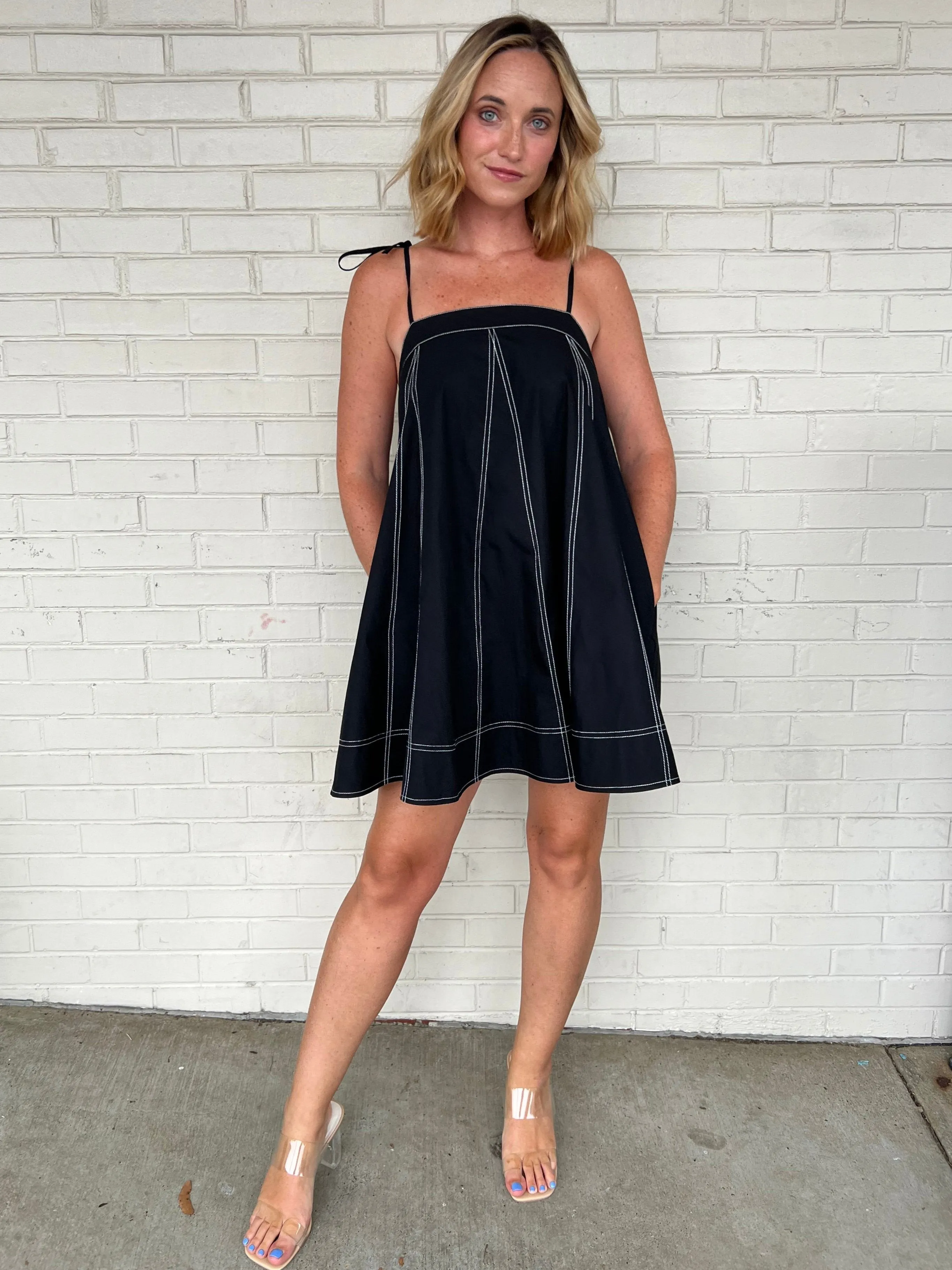 Trust Your Instincts Adjustable Strap Dress