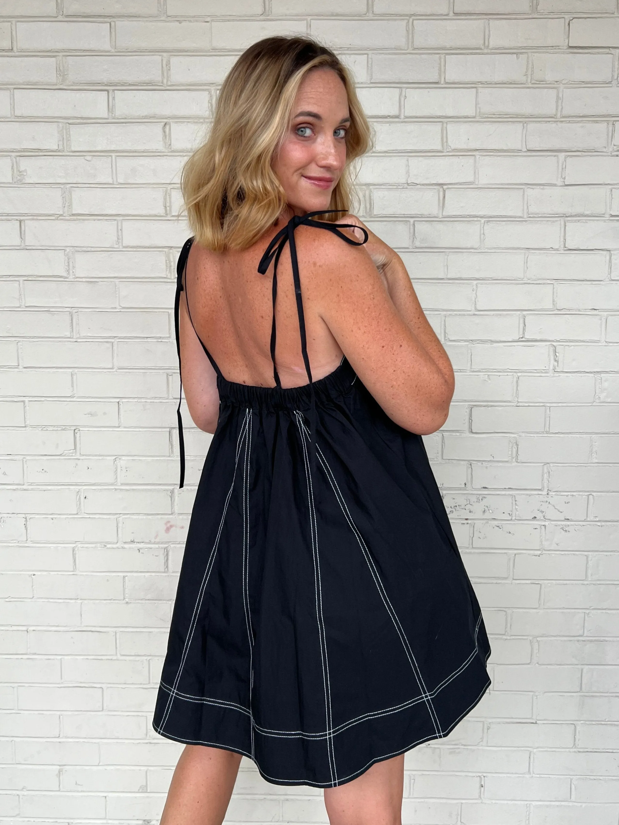 Trust Your Instincts Adjustable Strap Dress