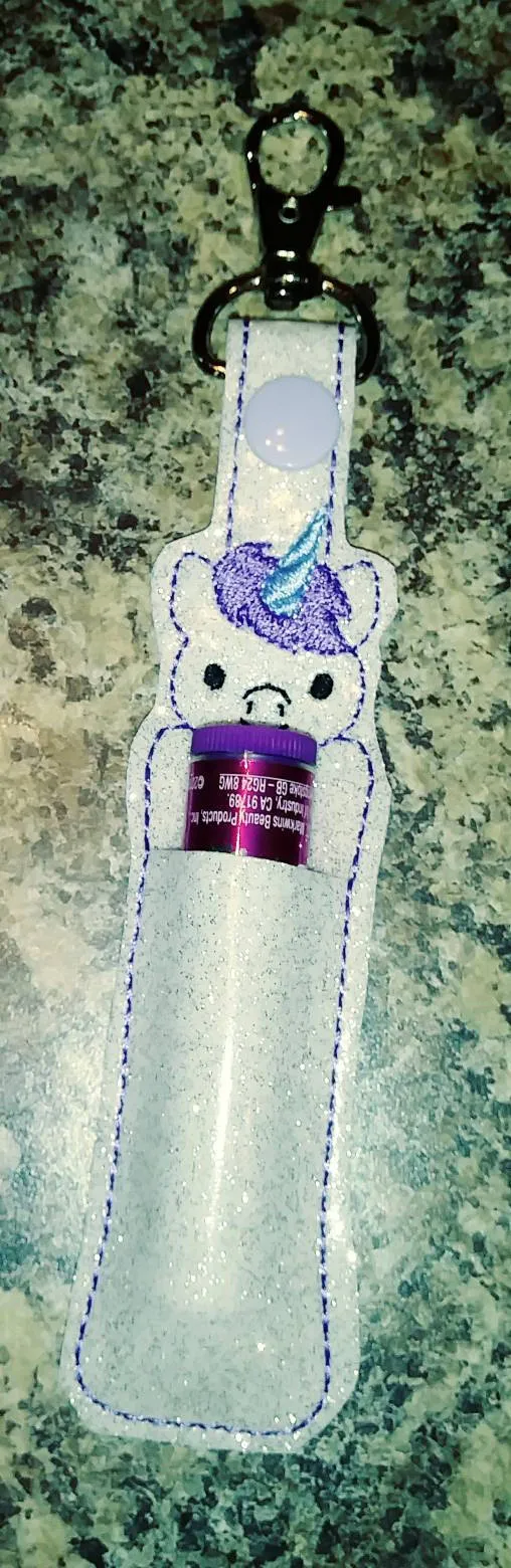 Unicorn - lip balm holder - party favor - gift for her - flash drive holder - stocking stuffer - magical - fantasy - birthday party - tween