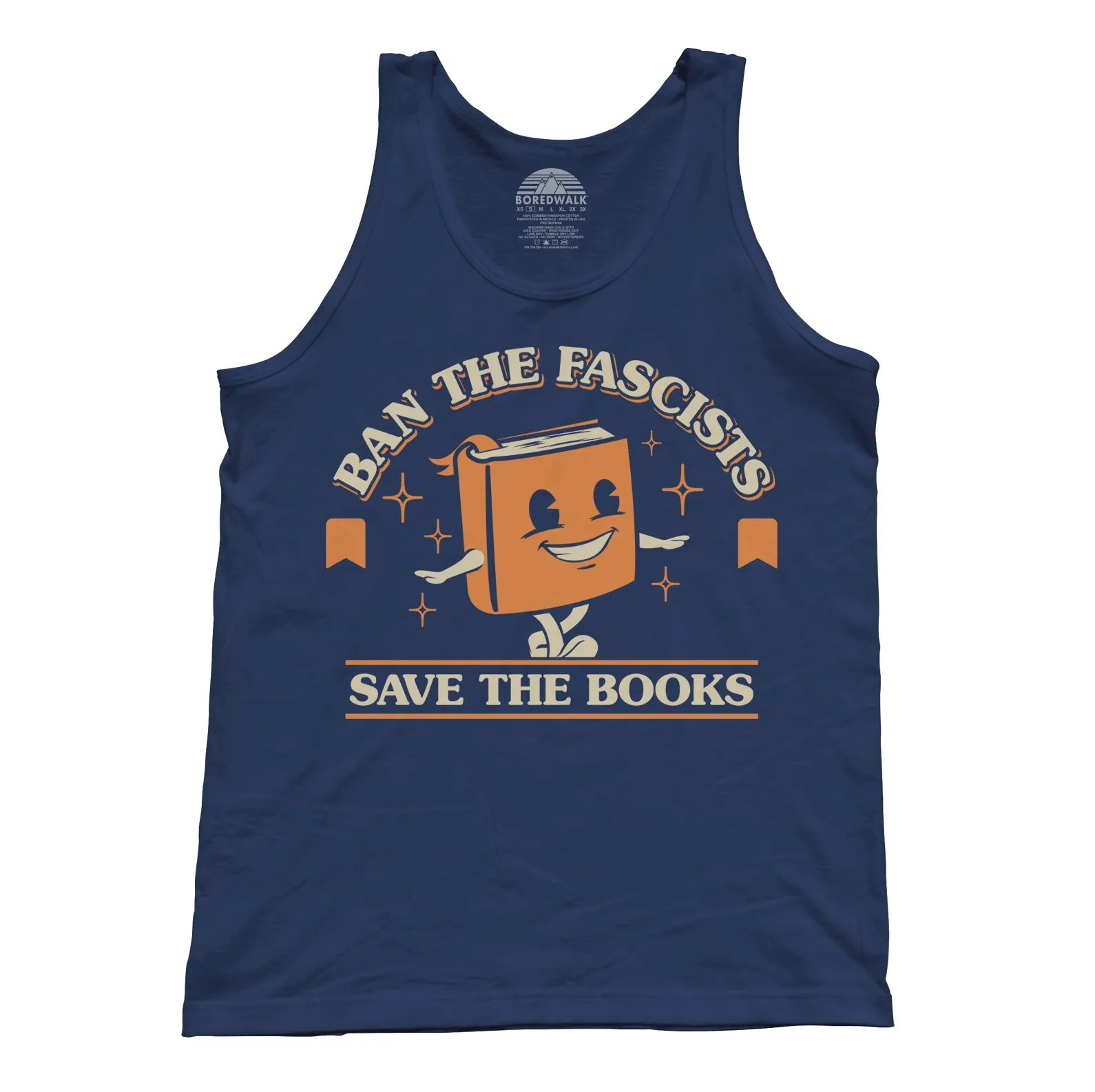 Unisex Ban The Fascists Save The Books Tank Top