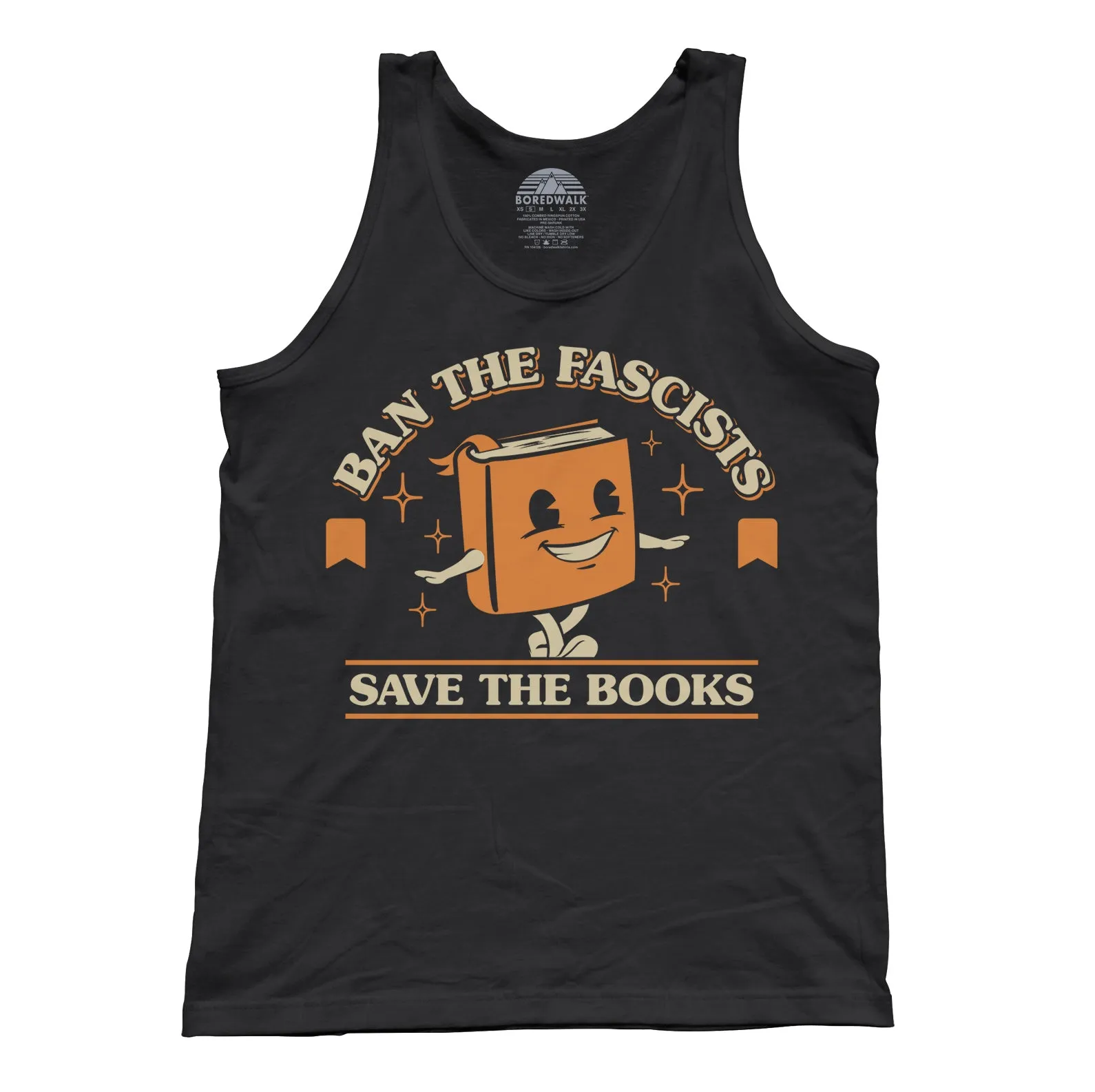 Unisex Ban The Fascists Save The Books Tank Top