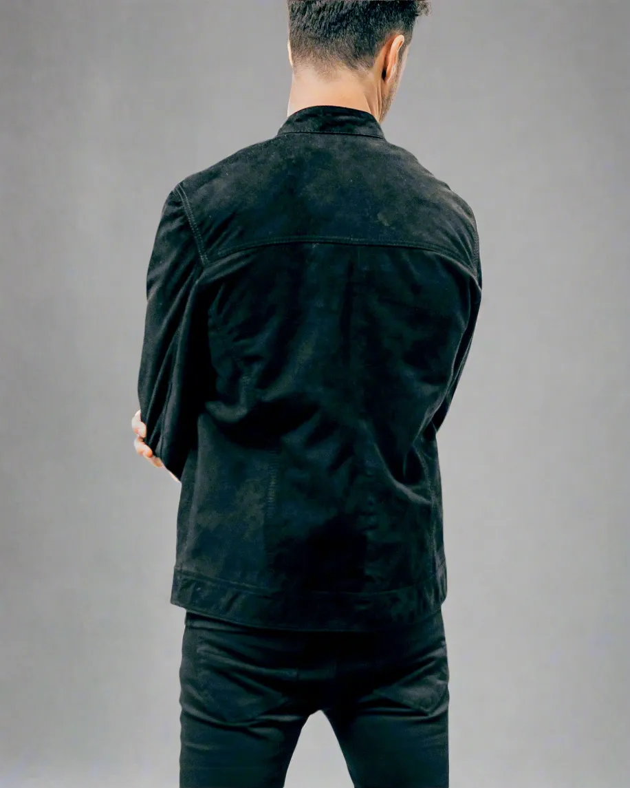 Vincent Nubuck Motorcycle Jacket