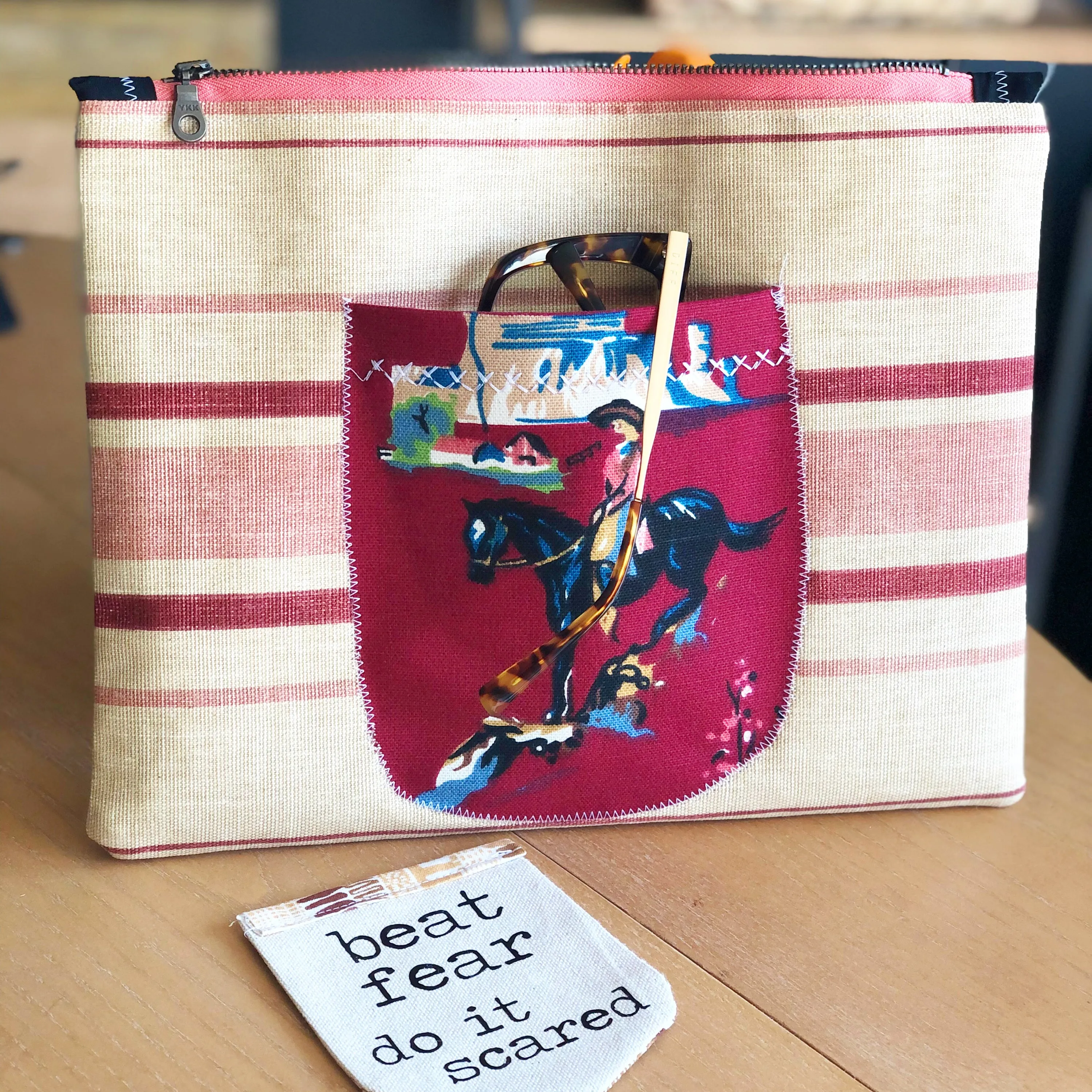 wild pocket - canvas zip bag