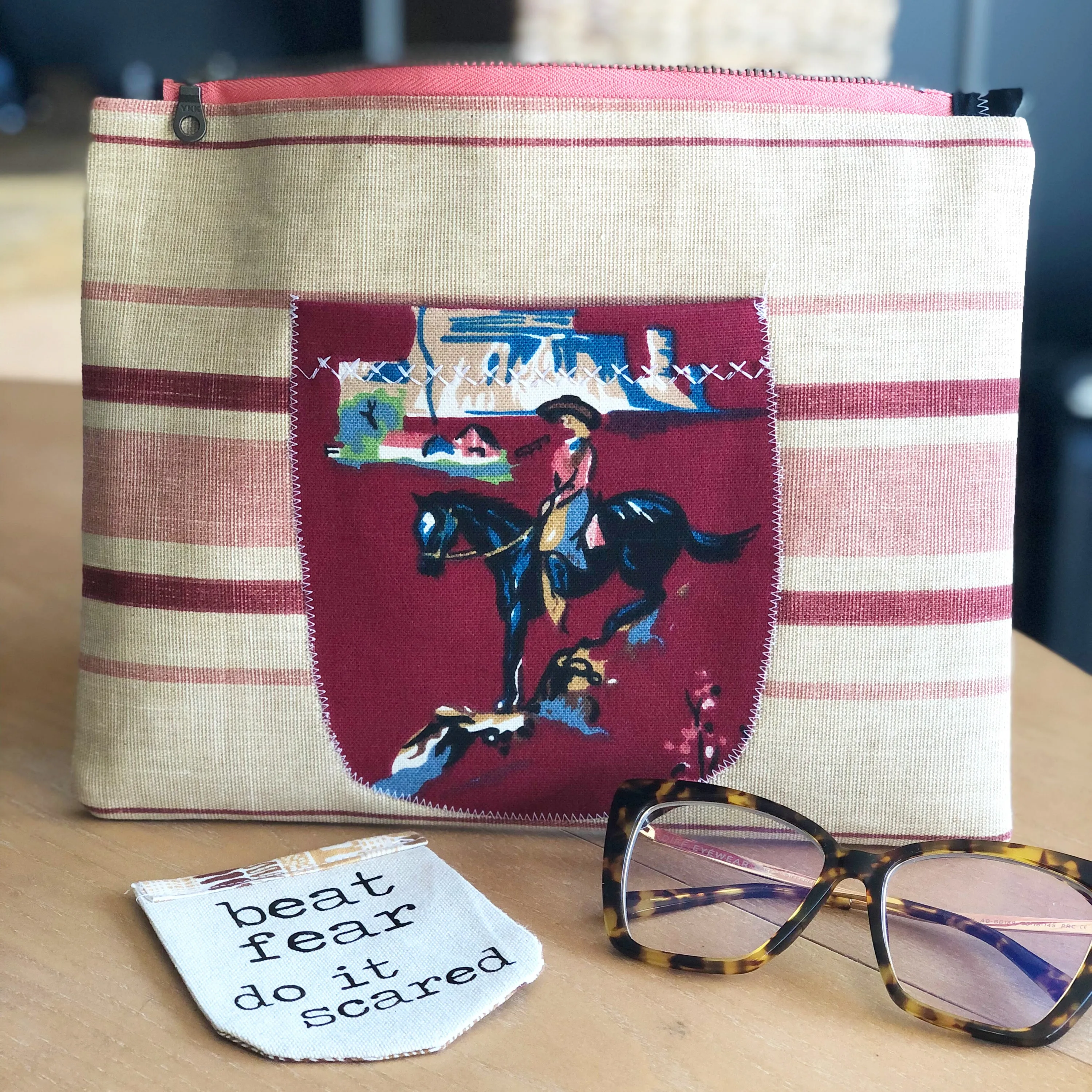 wild pocket - canvas zip bag