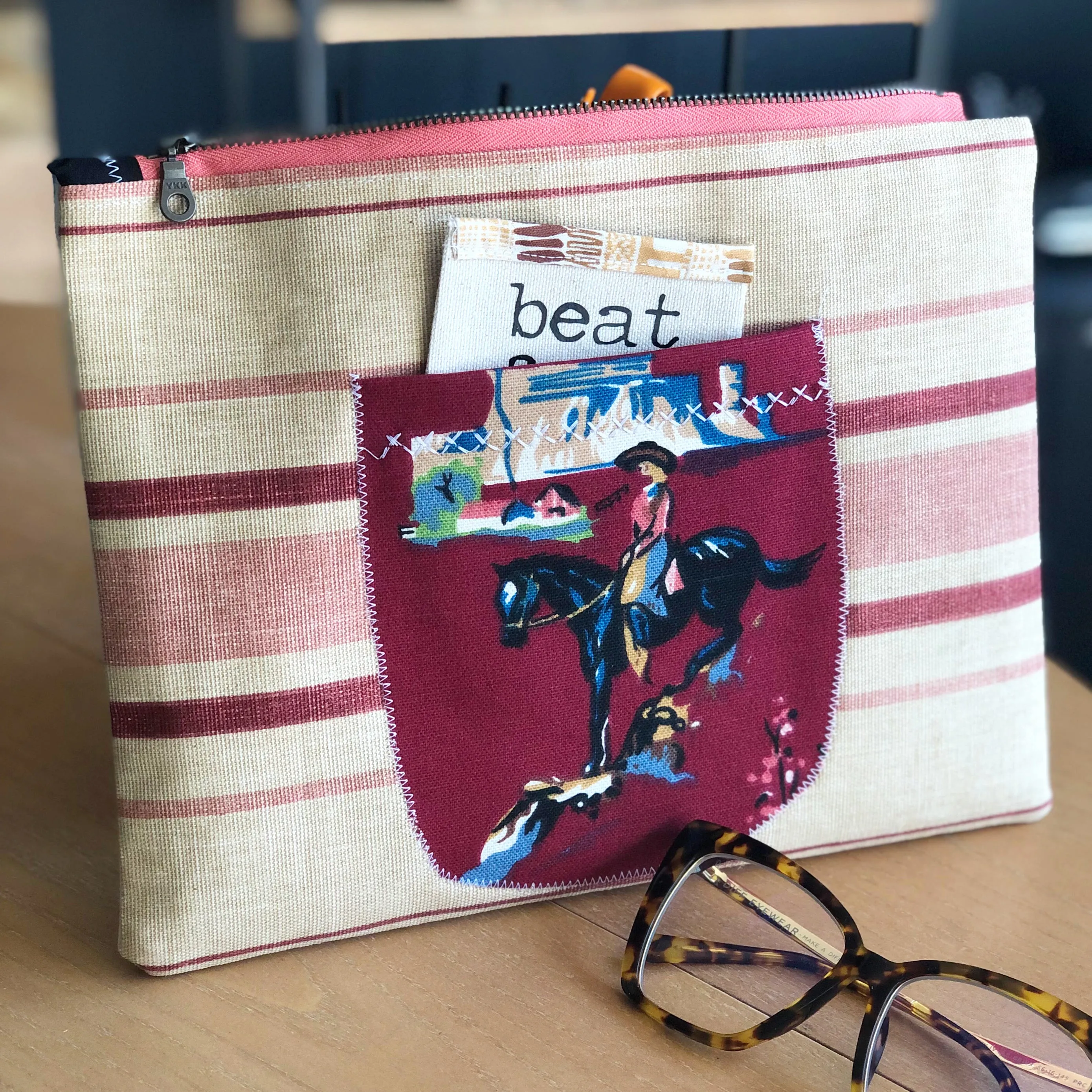 wild pocket - canvas zip bag