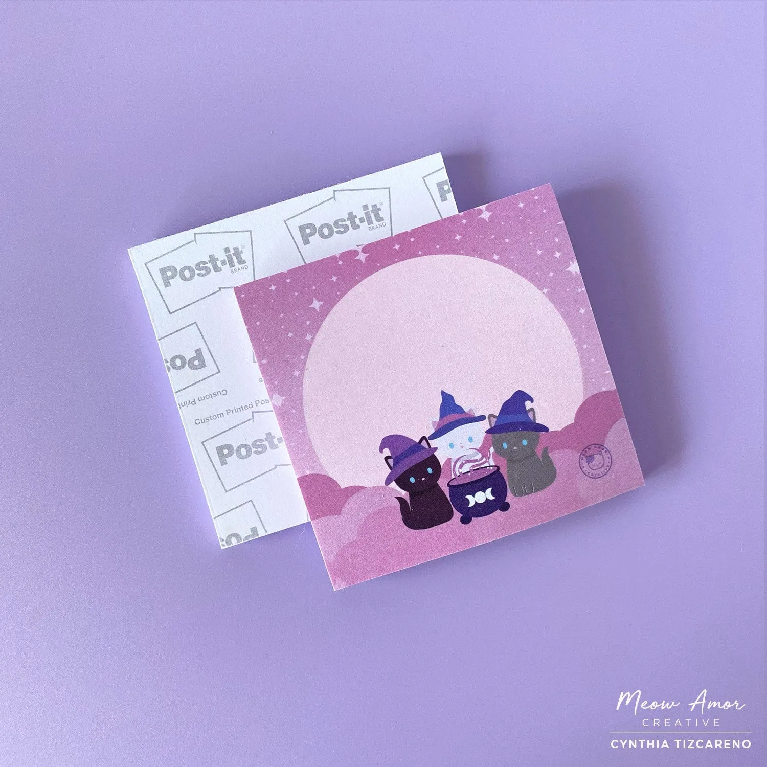Witch Cat Sticky Notes