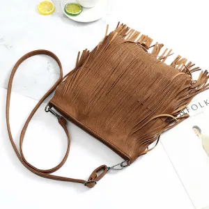 Women's Glamorous New Big Fashion Tassel Crossbody Bags
