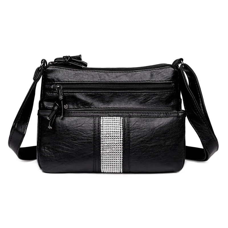 Women's Soft Leather Retro Simple Fashion Large Shoulder Bags