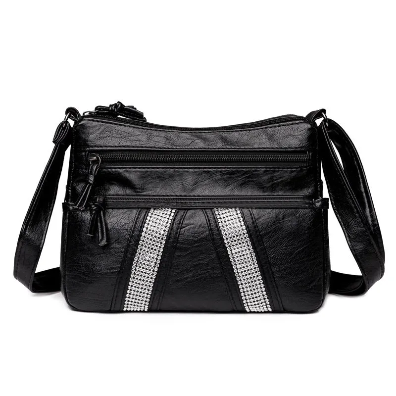 Women's Soft Leather Retro Simple Fashion Large Shoulder Bags